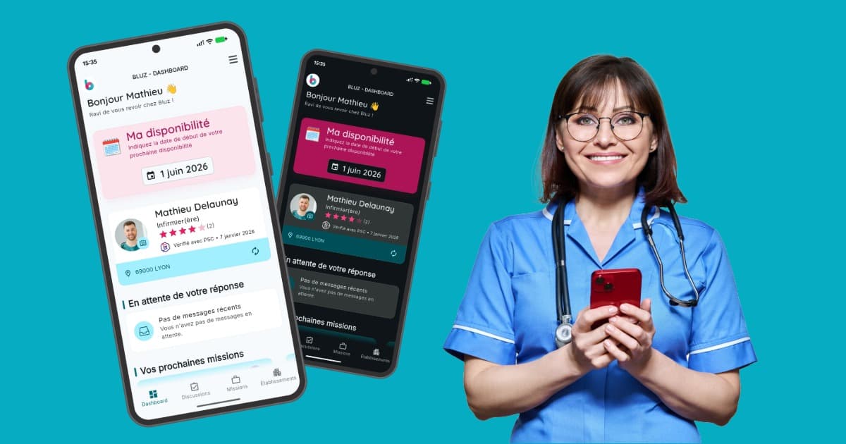 Bluz App Update: Dark Mode, Material Design 3 and Smarter Tools for Healthcare Staff