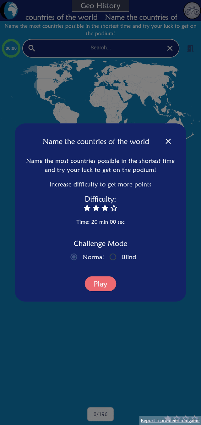 Geo History - games