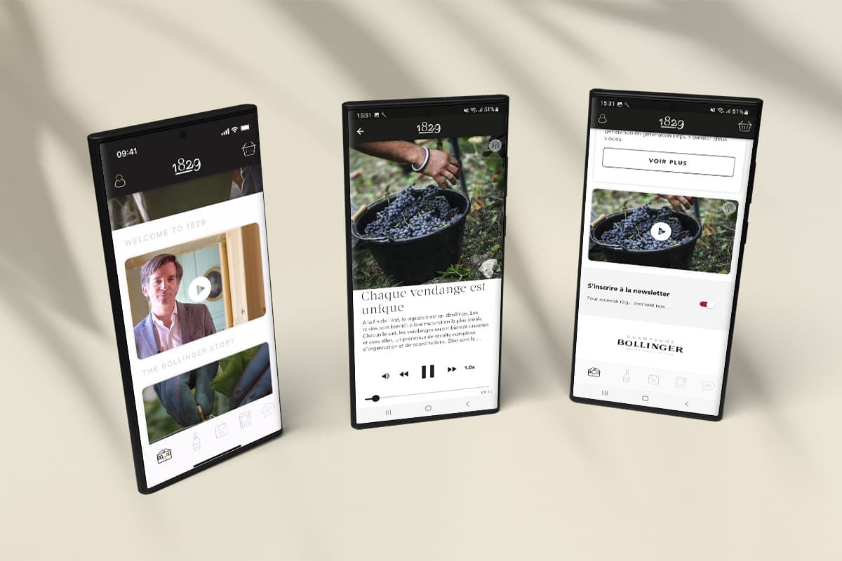 Bollinger 1829 - Podcast feature for the VIP app