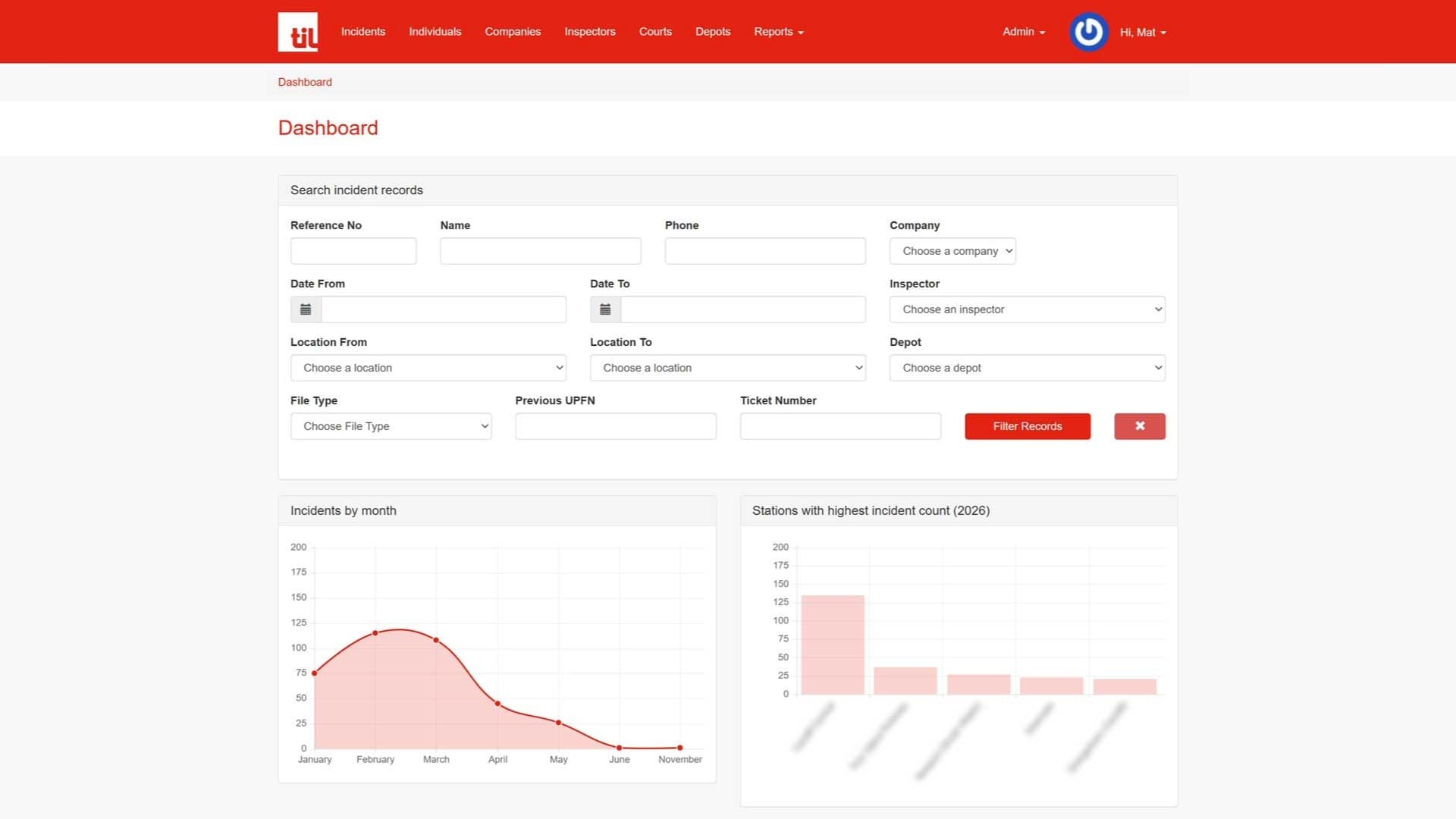 TIL - case management dashboard